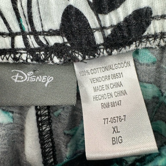 Disney size XL Big Mickey Mouse jungle pajama pants drawstring waist - Picture 3 of 3